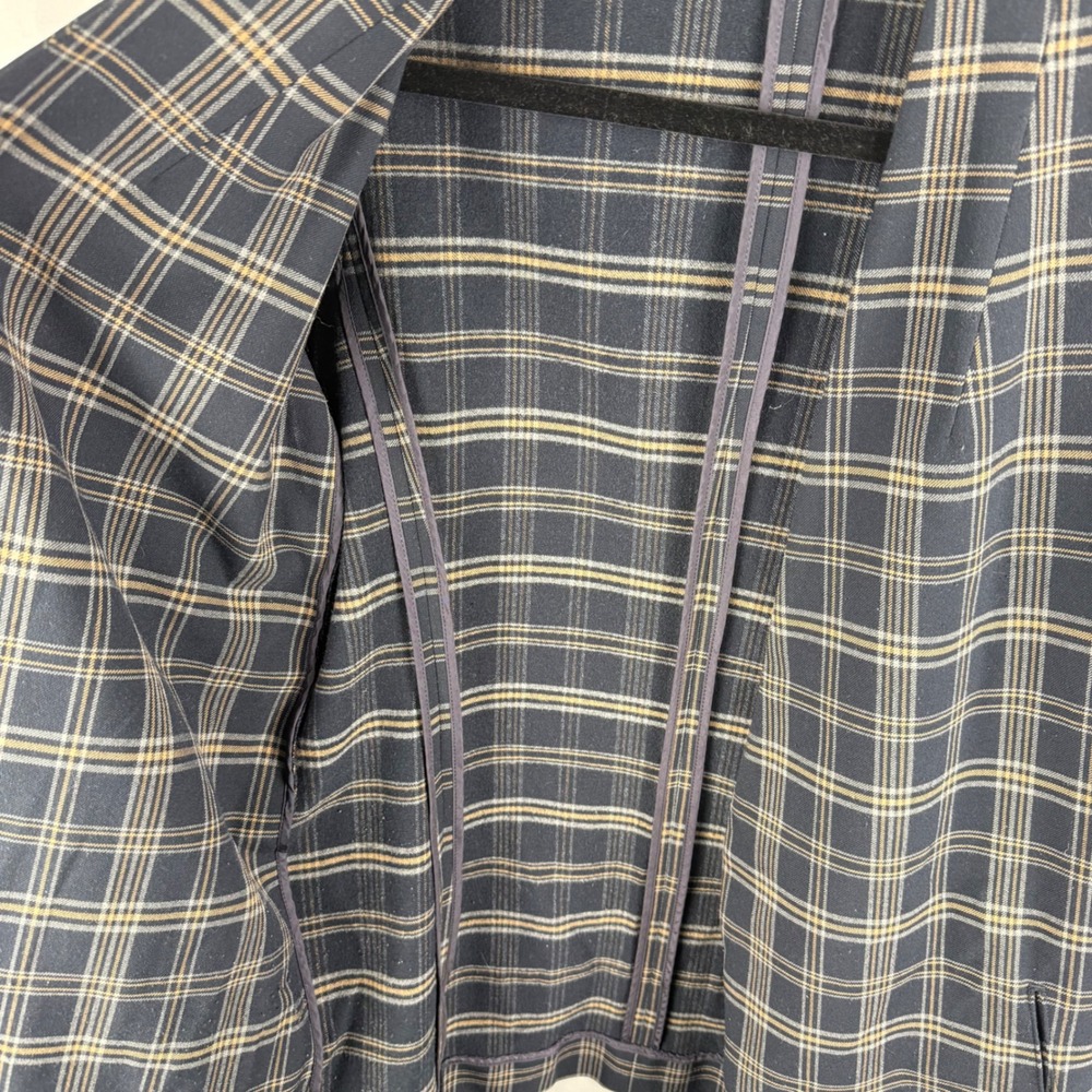 Aritzia Babaton Macauley Blazer Navy Blue Open Front Size 6 Preppy Corpcore Long - Picture 13 of 13